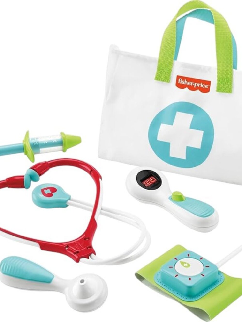 Fisher-Price Doctor Playset Medical Kit Toy Pretend for Kids Stethoscope BP Cuff